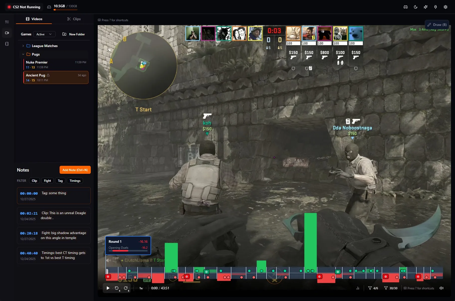 CSReview: Counter-Strike 2 (CS2) Demo Review with 2D Replay